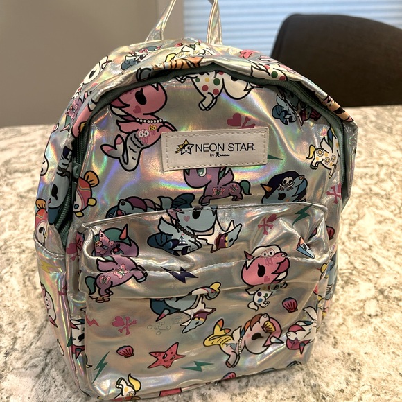 Neon Star holographic backpack - Picture 1 of 2
